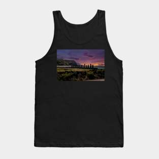 Moais at Sunrise Tank Top